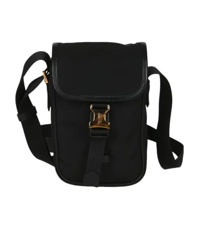 Tom Ford Small Buckled Messenger Bag In Black
