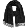 Tom Ford Small Check Yarn Dyed Cashmere & Wool Day Scarf In Multi Grey