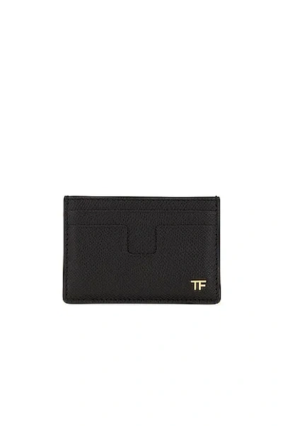 TOM FORD SMALL GRAIN CALF T LINE CLASSIC CARD HOLDER