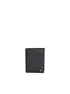 Tom Ford Small Grain Leather Folding Cardholder In Black