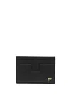 Tom Ford Grained Leather Small Classic Card Holder Accessories In Black