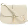 Tom Ford Small Kara Grain Leather Crossbody Bag In Neutral
