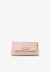 Tom Ford Small Label Chained Satin Clutch In Blush