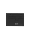 Tom Ford Textured Calfskin Leather Cardholder With Gold Embossed Logo In Black