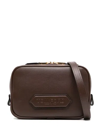 Tom Ford Kleine Kuriertasche In Braun