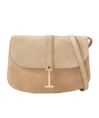 Tom Ford Small Suede Shoulder Bag In Purple