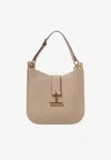 Tom Ford Small Rara Leather Shoulder Bag In Taupe