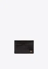 Tom Ford Grained Leather Small Classic Card Holder Accessories In Brown