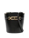 Tom Ford Small Leather Bucket Shoulder Bag In Black