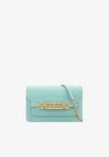Tom Ford Small Whitney Croc-embossed Shoulder Bag In Turquoise