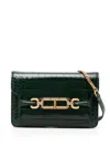 Tom Ford Whitney Small Crocodile Printed Shoulder Bag In 绿色