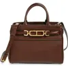 Tom Ford Small Whitney Leather Tote In Saddle Brown