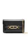 Tom Ford Whitney Small Crocodile Printed Shoulder Bag In Black