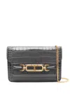 Tom Ford Grey Whitney Small Leather Shoulder Bag In Grey
