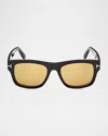 Tom Ford Smith 55mm Rectangular Sunglasses