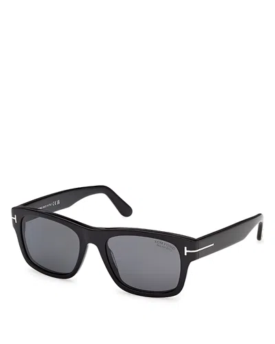 Tom Ford Smith Rectangular Sunglasses, 55mm In Black