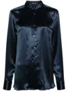 Tom Ford Silk Charmeuse Shirt Pintuck Detailing