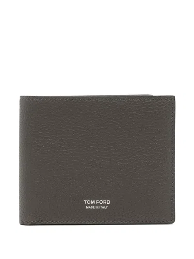 Tom Ford Smoke Gray Calf Leather Wallet