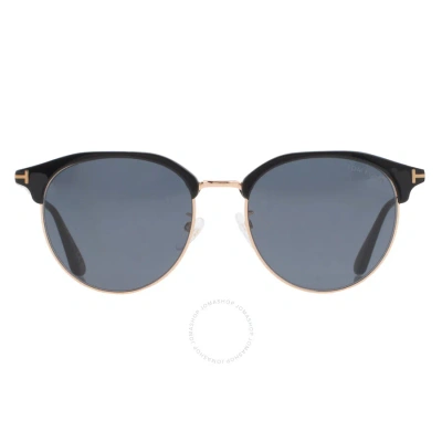 Tom Ford Smoke Oval Unisex Sunglasses Ft0889-k 01a 55 In Black