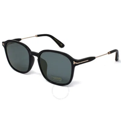 Tom Ford Smoke Square Men's Sunglasses Ft0893-k 01a 56 In Black