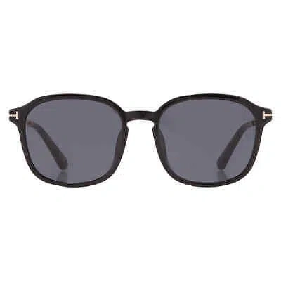 Pre-owned Tom Ford Smoke Square Men's Sunglasses Ft0893-k 01a 56 Ft0893-k 01a 56 In Gray