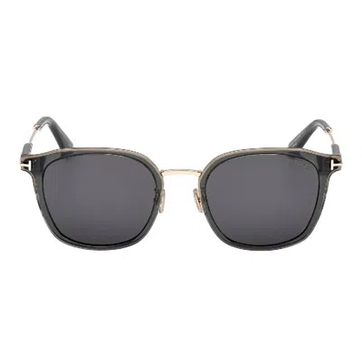 Tom Ford Smoke Square Men's Sunglasses Ft1243-k 01a 55 In Black