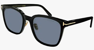 Tom Ford Smoke Square Men's Sunglasses Ft1286-k 01a 56 In Black