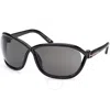 Tom Ford Smoke Wrap Ladies Sunglasses Ft1069 01a 68 In Black