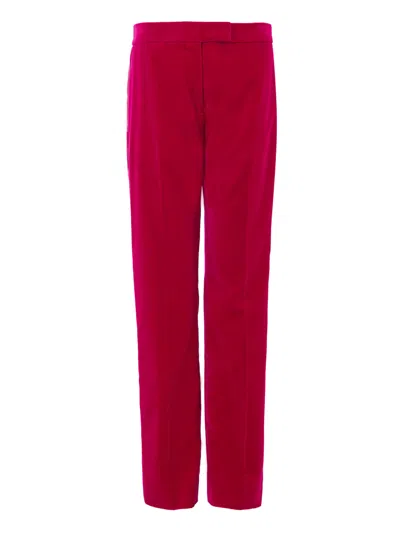 Tom Ford Smoking Trousers In Belt Fuchsia With Satin Band  In Brown