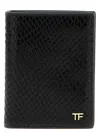 Tom Ford Snake Print Card Holder Wallets, Card Holders Brown