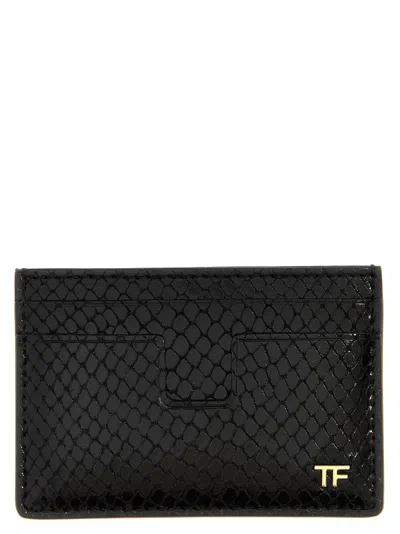 Tom Ford Grained Leather Small Classic Card Holder Accessories In Black