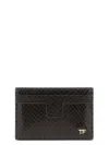 Tom Ford Snake Print Card Holder Wallets And Card Holders In Brown