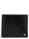Tom Ford T-line Python Embossed Leather Bifold Wallet