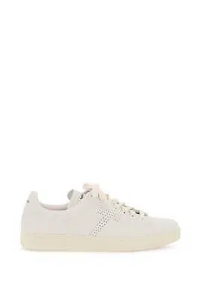 Pre-owned Tom Ford Sneakers -warwick- Man Sz.7 Us.40 J1045lcl045l White 3ww06