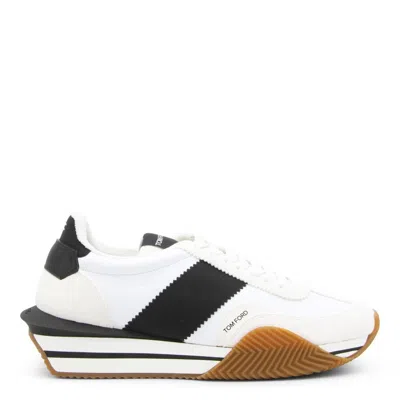 Tom Ford Stitching Low-upper Sneakers In White