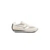 Tom Ford Mesh And Leather-trimmed Suede Sneakers In Neutral