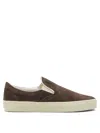 Tom Ford Sneakers Slip On Perforated Round Toe Rubber Sole In Brown