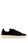 Tom Ford Suede Low-top Sneakers Warwick Silhouette Toe Rubber Sole In Black