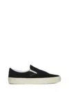 Tom Ford Blue Suede Slip On In Black