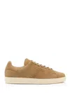 Tom Ford Warwick Suede Low-top Sneakers In Brown