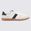 Tom Ford Archer White Low Top Sneakers With Logo Lettering On Tongue And Heel And Contrasting Heel In Leather