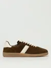Tom Ford Suede Sneakers With Contrast Stripe And Rubber Sole