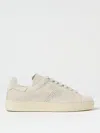 Tom Ford Leather Warwick Sneakers Rubber Sole Perforated Detailing In 沙色