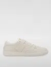 Tom Ford Round Head Lacing Low-cut Casual Sneakers In Weiss