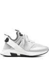 Tom Ford Gray Neoprene Suede Jago Sneakers In Gray