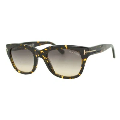Pre-owned Tom Ford Snowdon 237 56b Dark Tortoise Gradient Mens Sunglasses 52-20-145 W/case In Gray