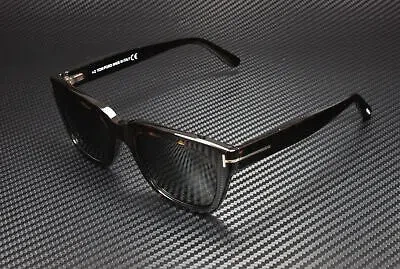 Pre-owned Tom Ford Snowdon Ft0237 52n Shiny Dark Havana Green 52 Mm Men's Sunglasses