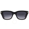 Tom Ford Snowdon Grey Gradient Square Men's Sunglasses Ft0237 05b 52 In Grey