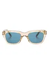 Tom Ford Snowdon Square-frame Sunglasses In Neutrals