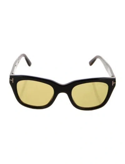 Pre-owned Tom Ford Snowdon Square Sunglasses In Black